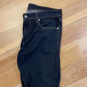 Levi’s 512 slim dark wash denim jeans 33x34